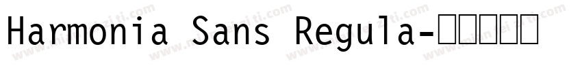 Harmonia Sans Regula字体转换